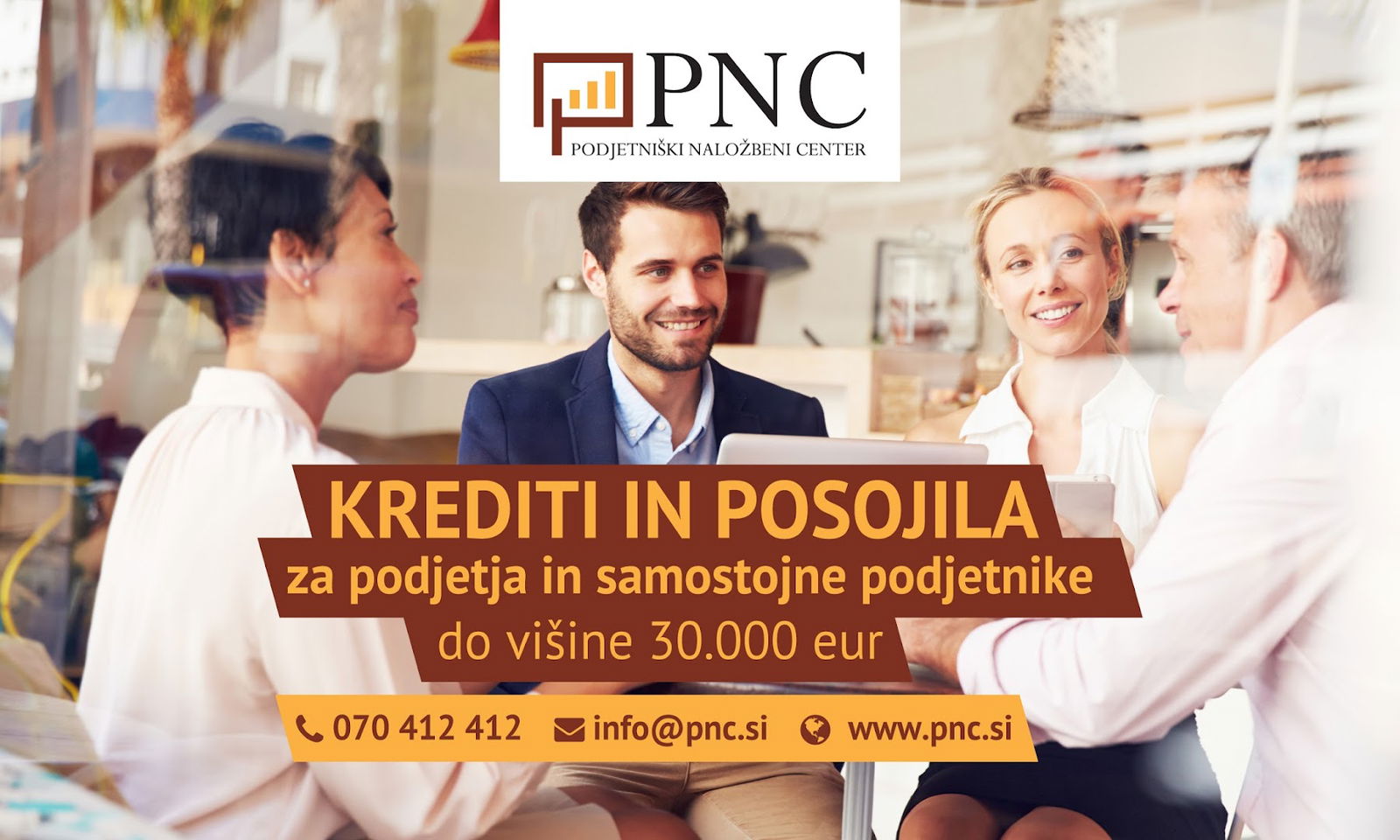 PNC Naložbe, Podjetniški Naložbeni Center, Krediti in Posojila za Podjetja ter Podjetnike