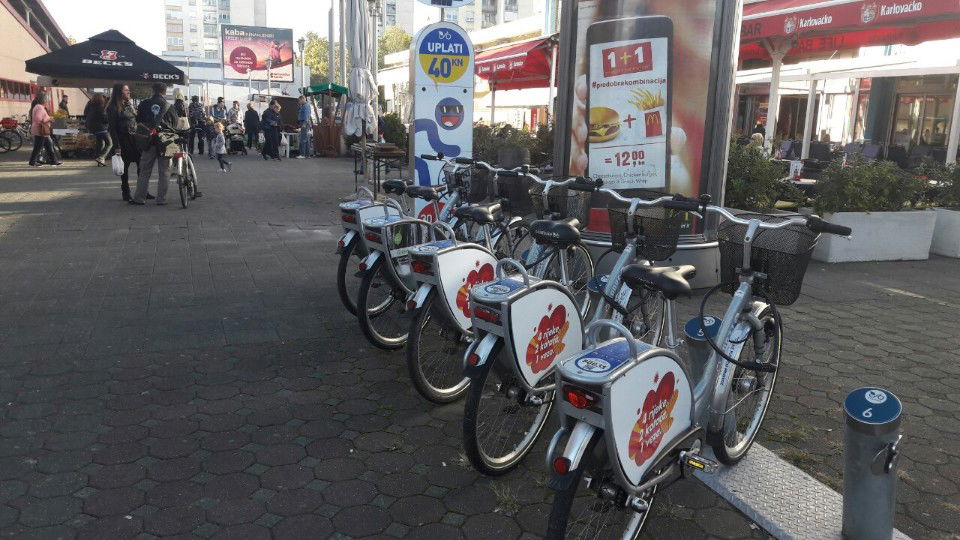 nextbike sustav javnih bicikala – stanica Krležina