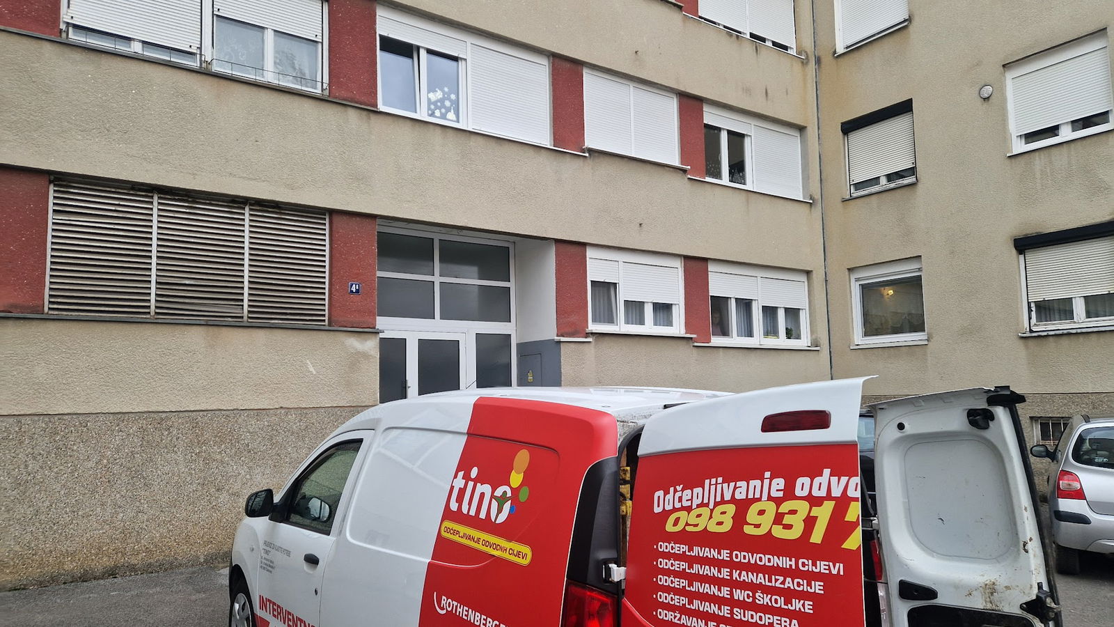 Odštopavanje (odčepljivanje) odvodnih cijevi "Tino"