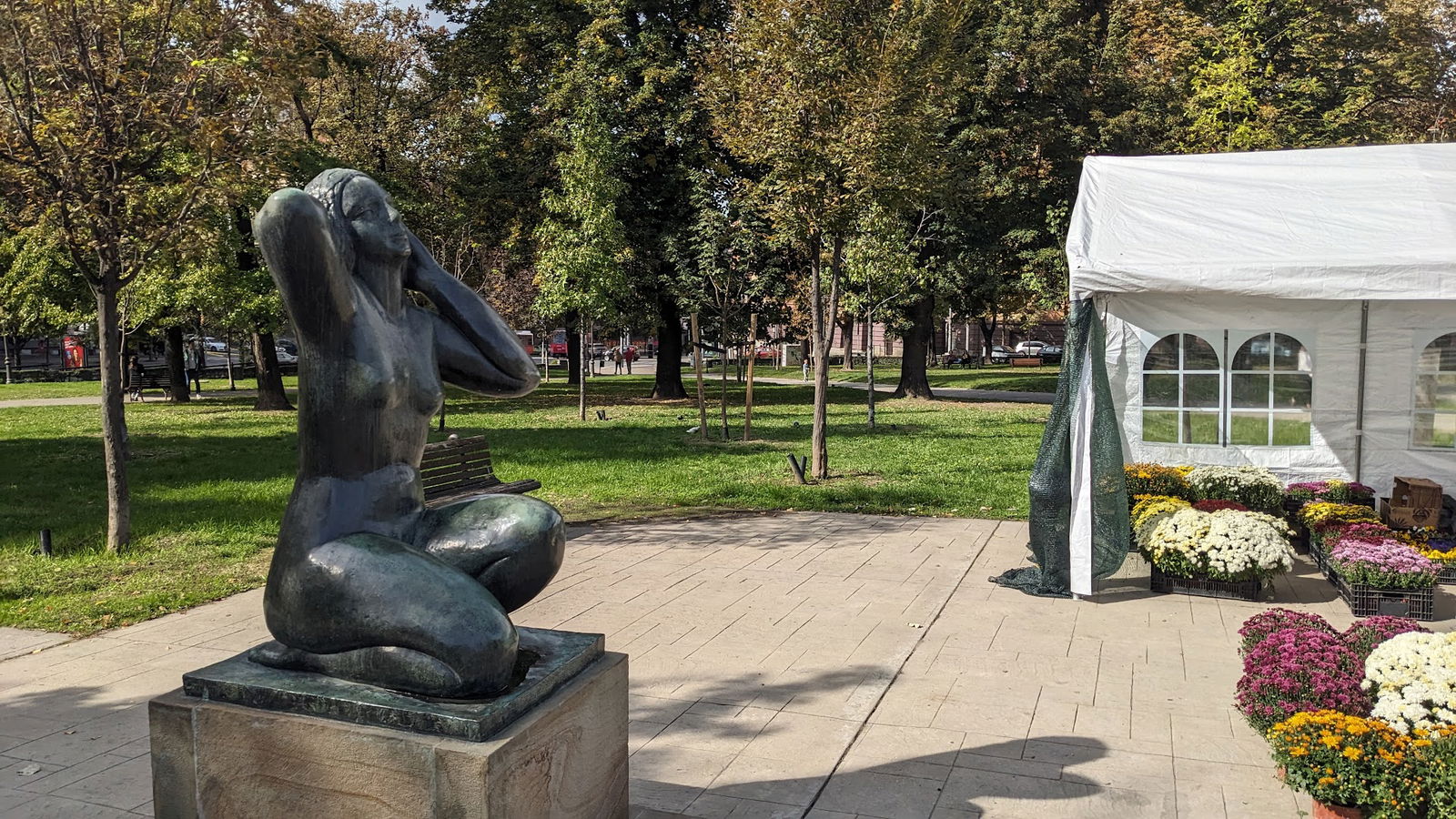 Sculpture of a Girl by Risto Stijović