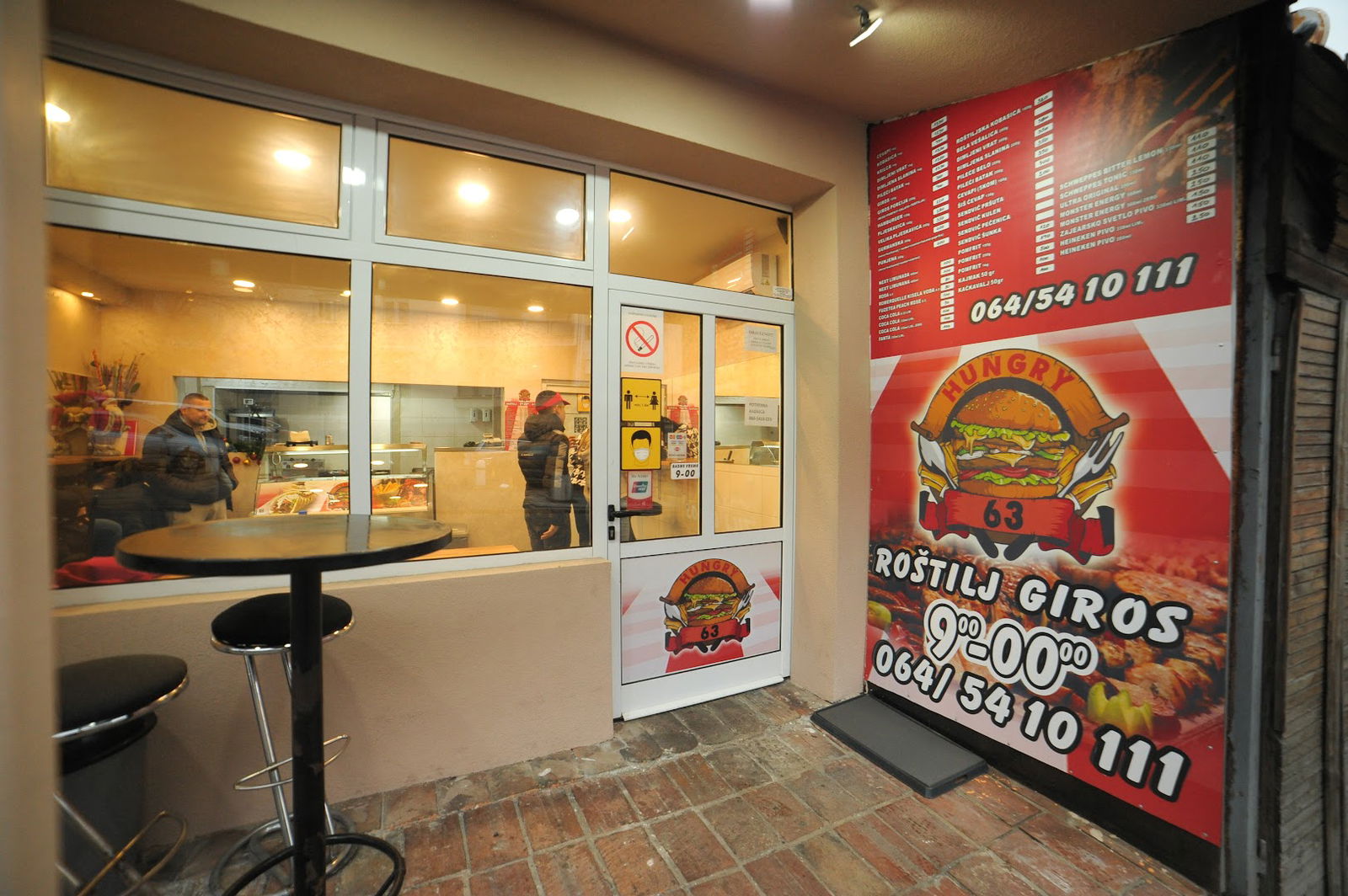 Hungry 63 Beograd, rostilj-gyros