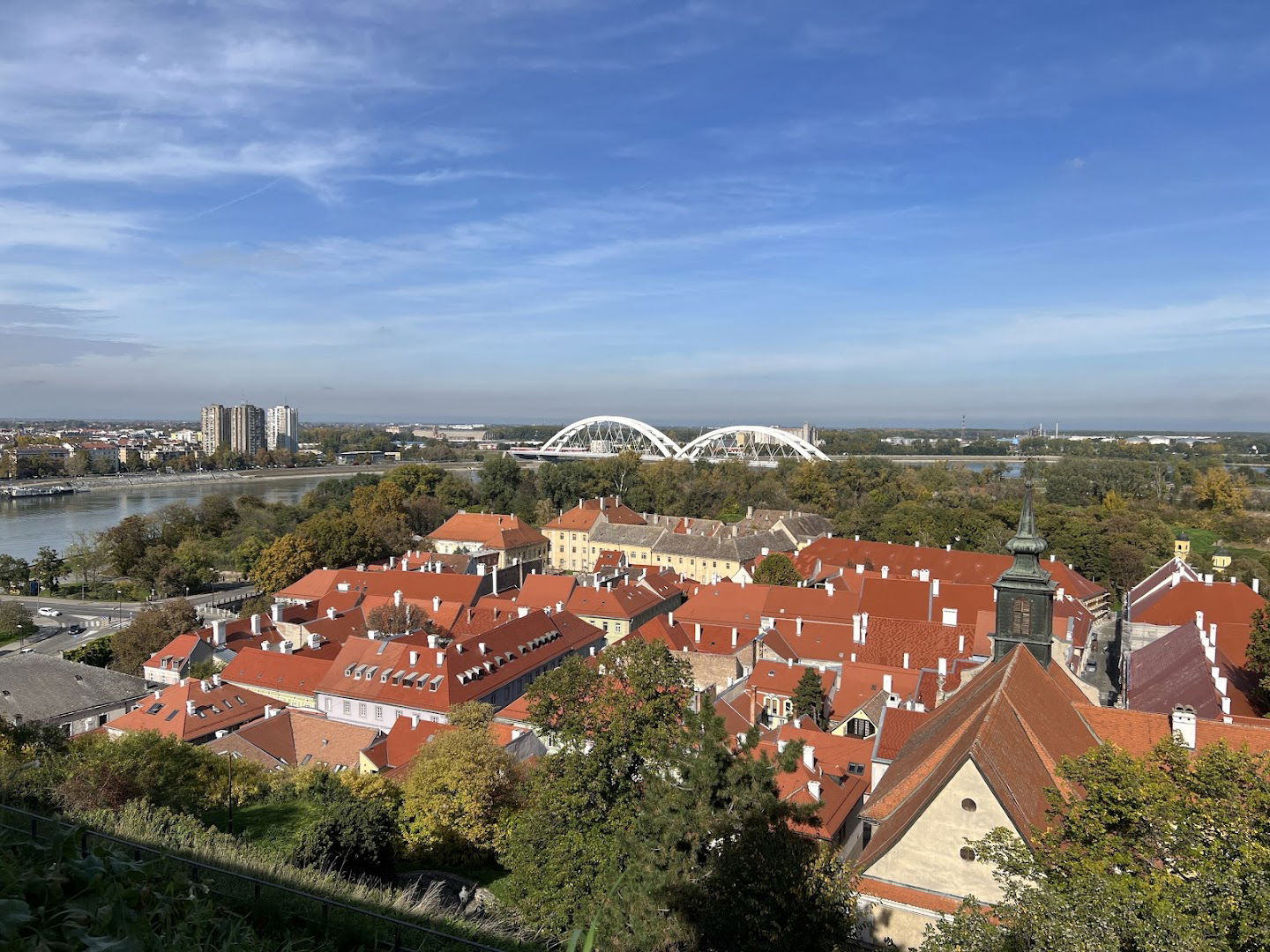 Petrovaradin fortress walls viewpoint
