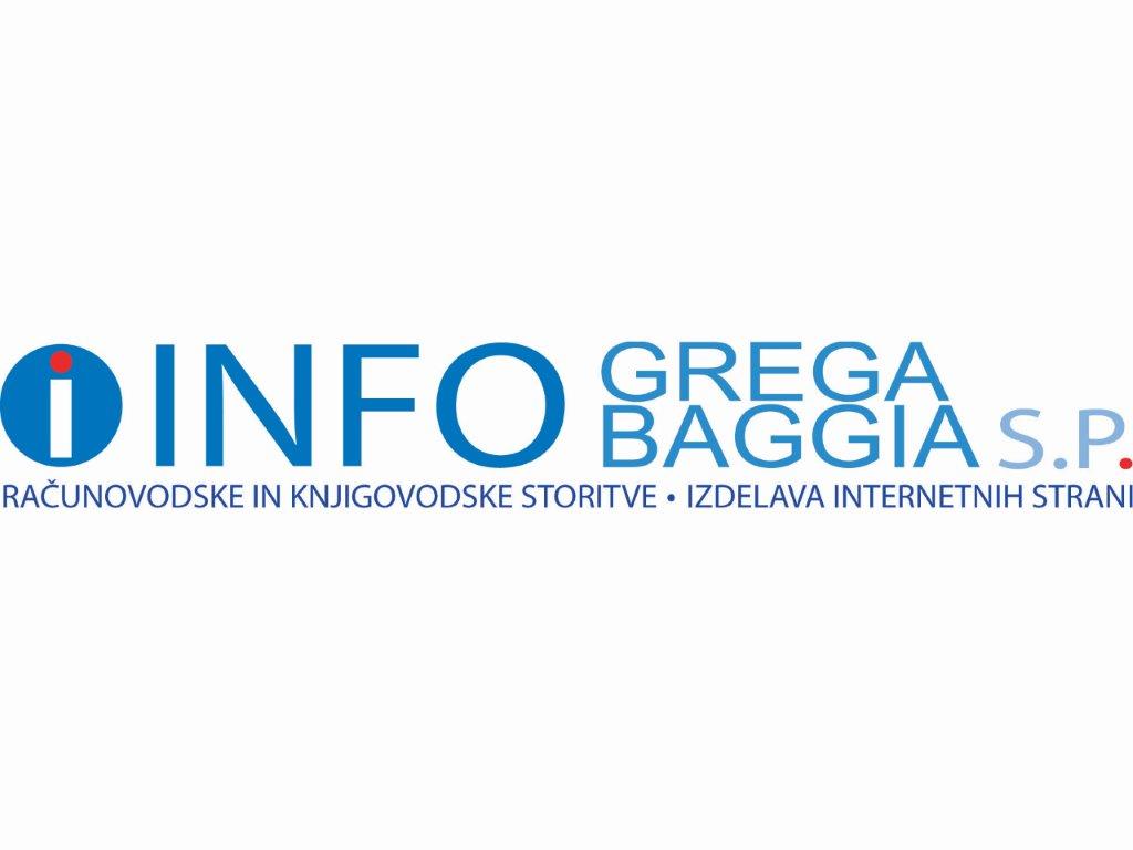 INFO, računovodstvo, Grega Baggia s.p.