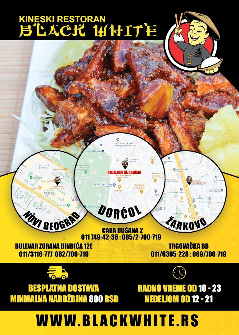 Black White Dorćol - Kineska brza hrana