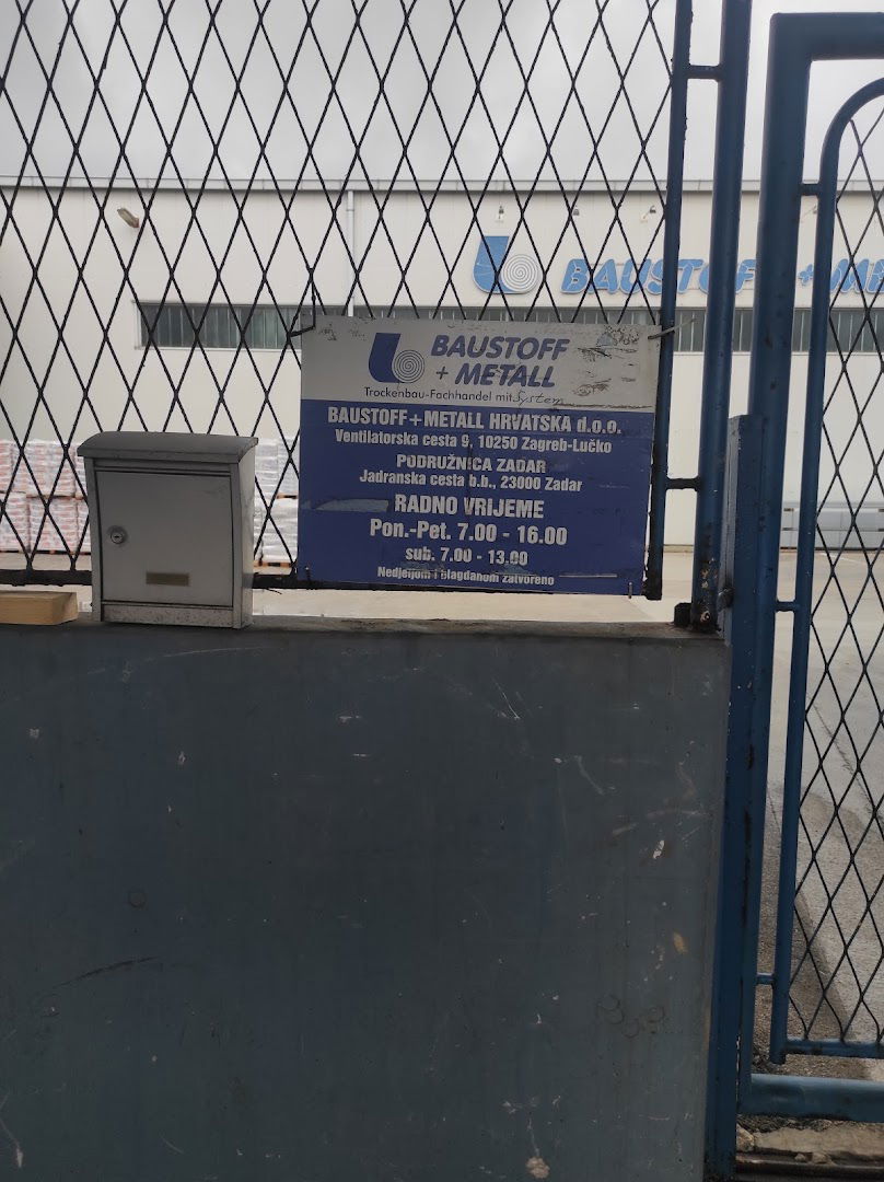 Baustoff+Metall Hrvatska- Poslovnica Zadar