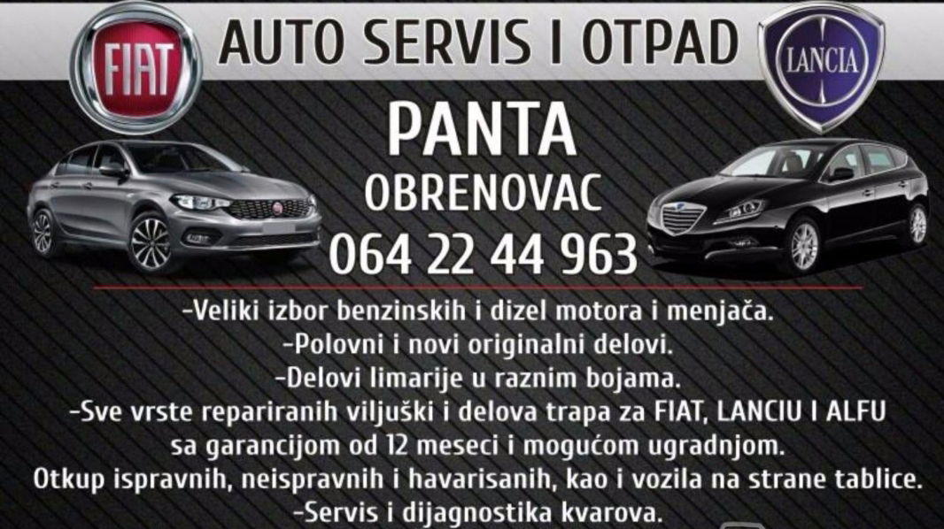 FIAT DELOVI LANCIA DELOVI AUTO SERVIS PANTA