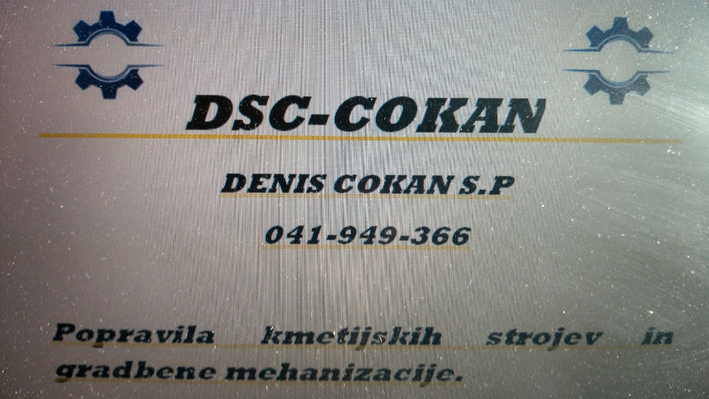 Dsc - Cokan, vzdrževanje in popravila Denis Cokan s.p.