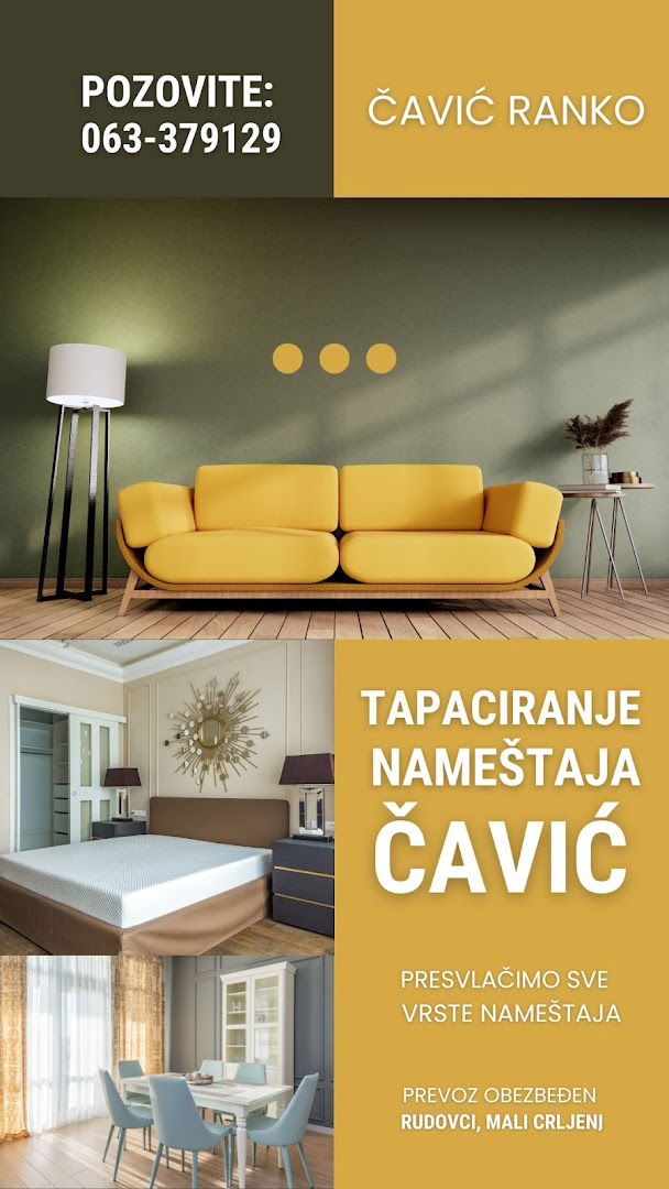 Tapaciranje Nameštaja Čavić Ranko - Rudovci , Mali Crljeni, Lazarevac
