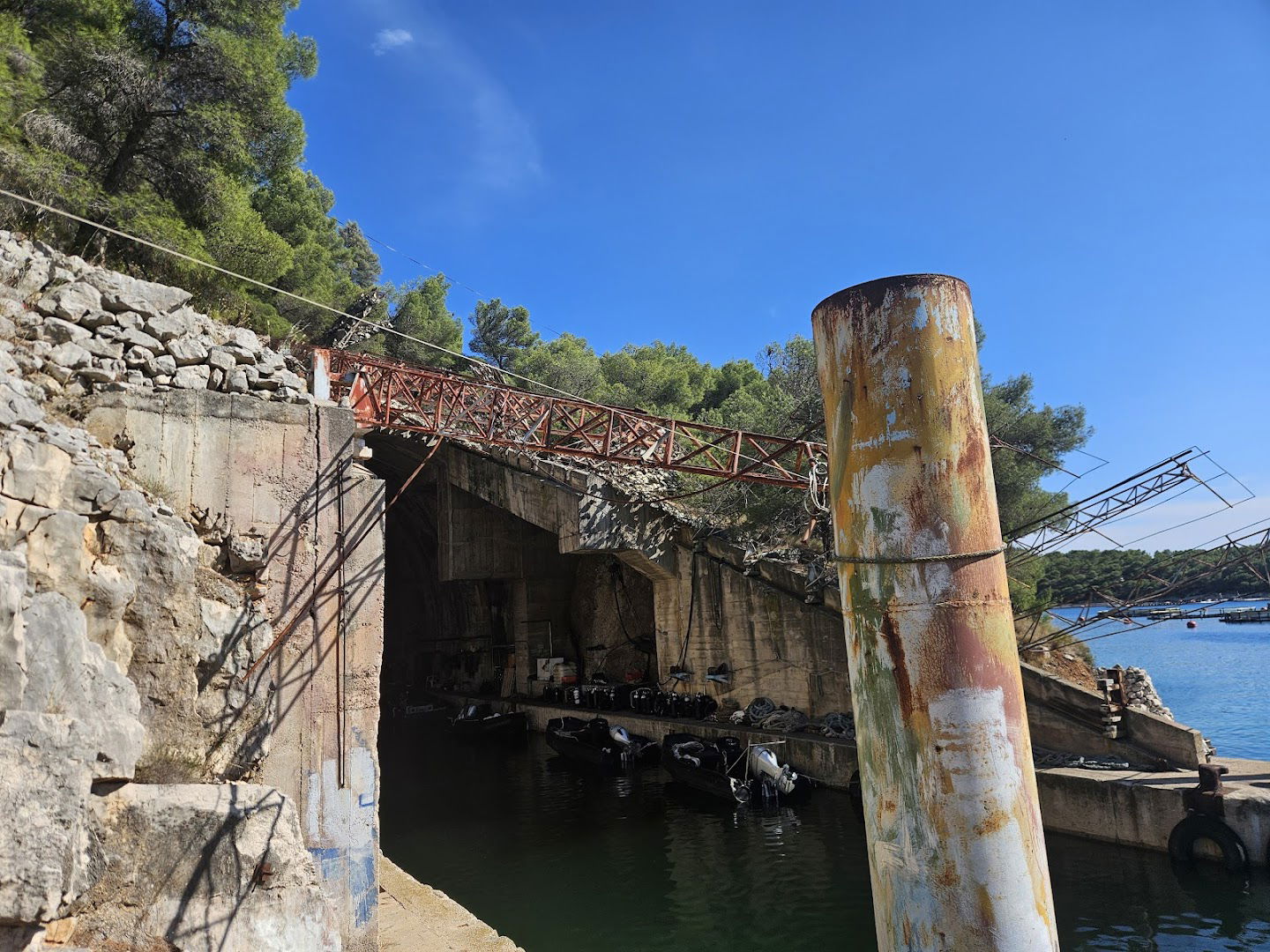 Yugoslav Underground Boat Shelter - Potkop Maslinova