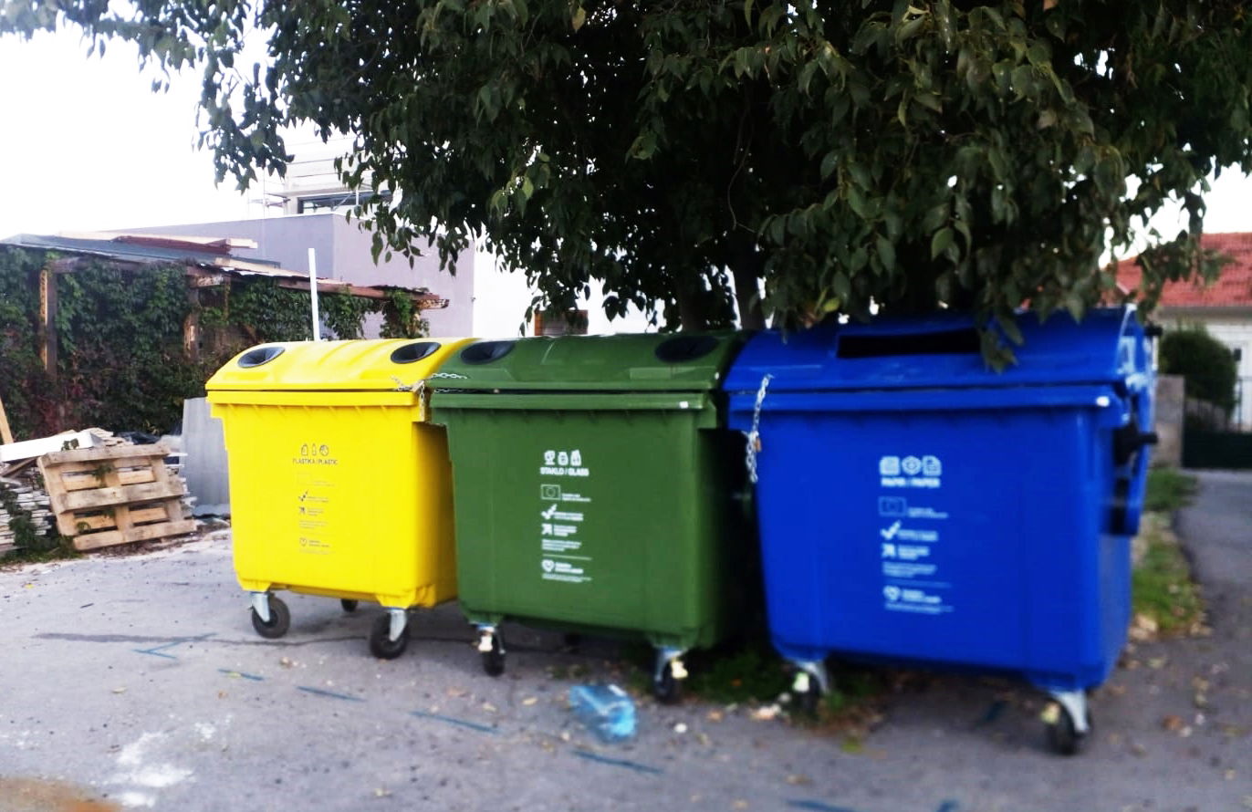 zeleni otok za odvojeno odlaganje otpada