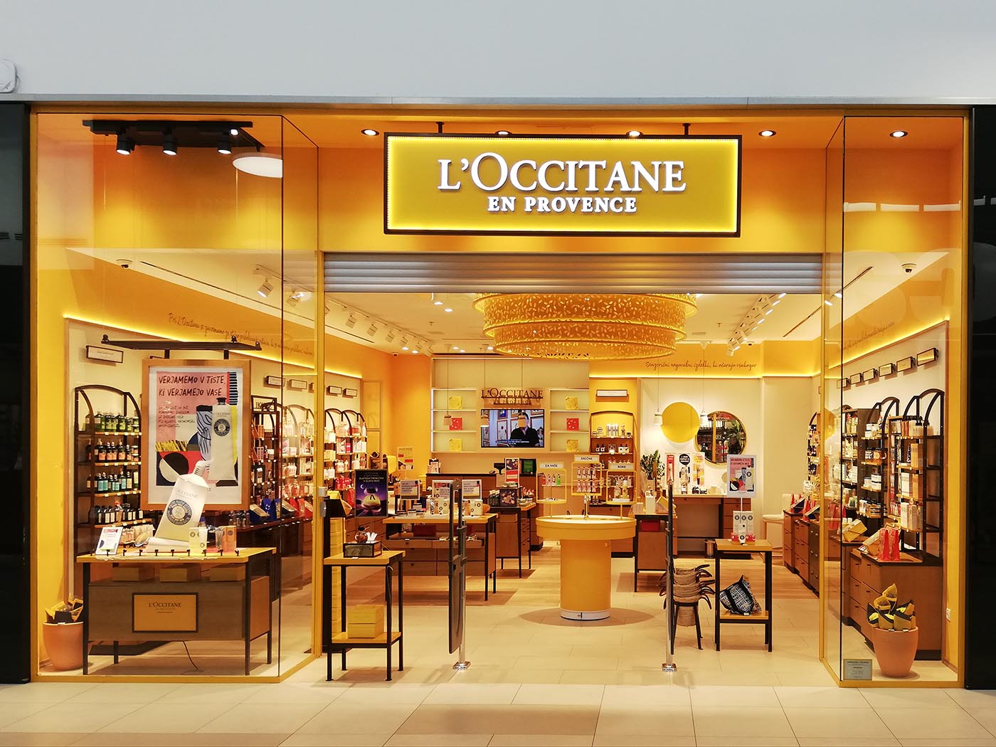 Trgovina L'OCCITANE, Ljubljana – Supernova Mercator Šiška