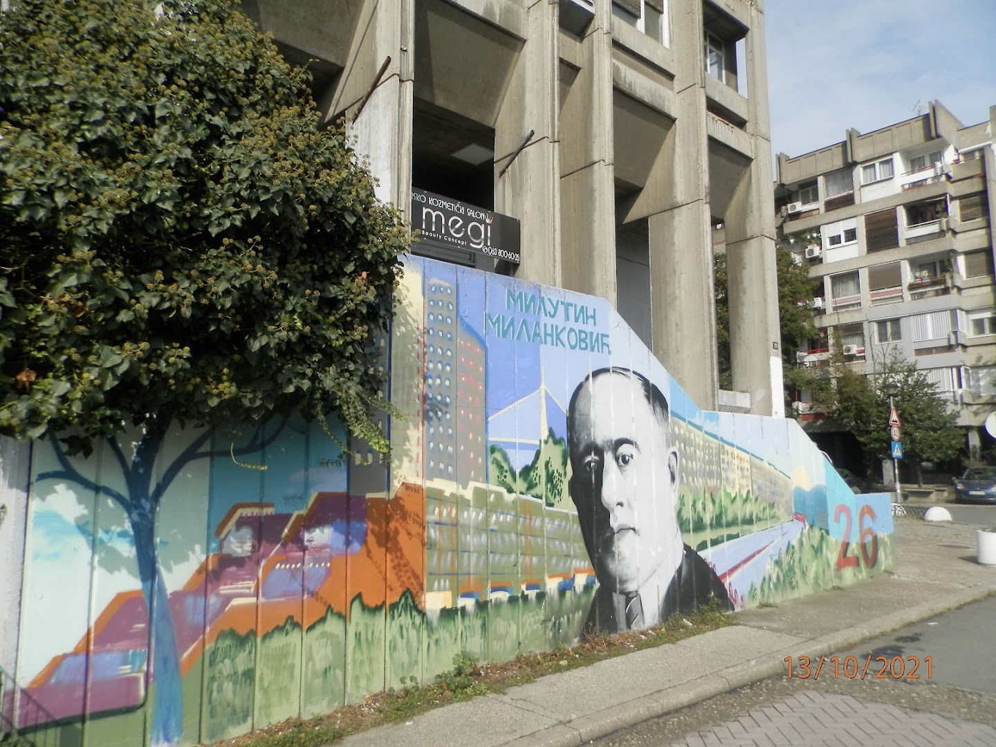 Mural of Milutin Milanković