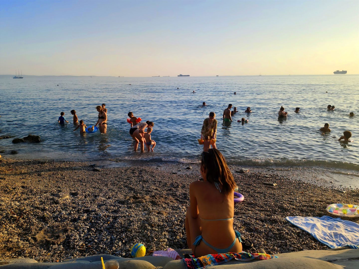 Barcola public beach