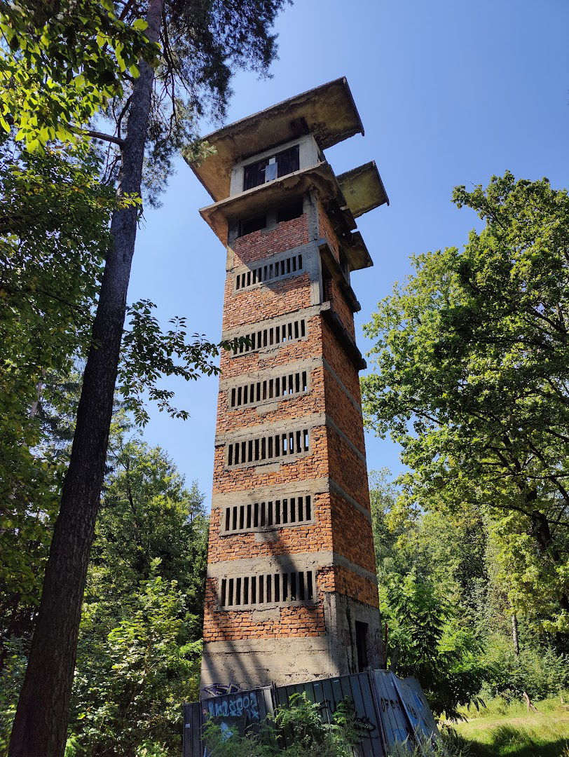 Abandoned ski jump tower