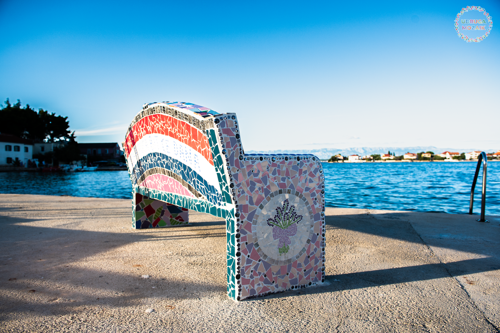 MOSAIC BENCH - "Petar Preradović" bench, Mali Lukoran