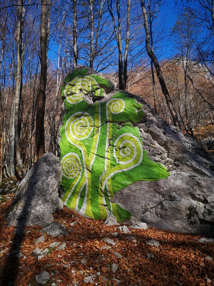 Rock art Spiral I & II, Učka Land Art Trail