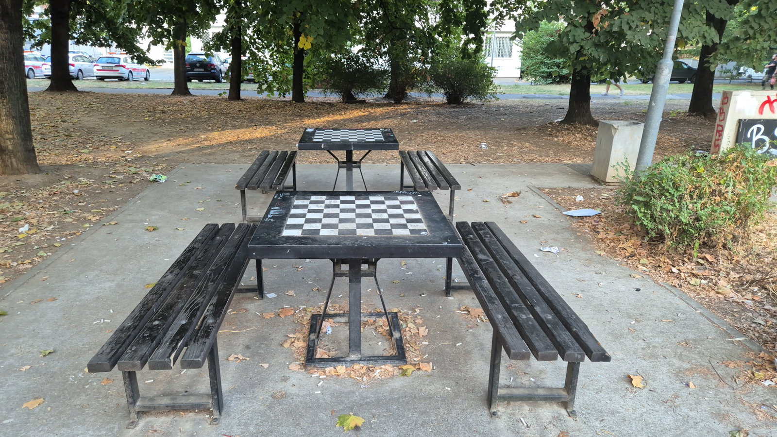 Šahovske table na otvorenom / Chess boards in the open