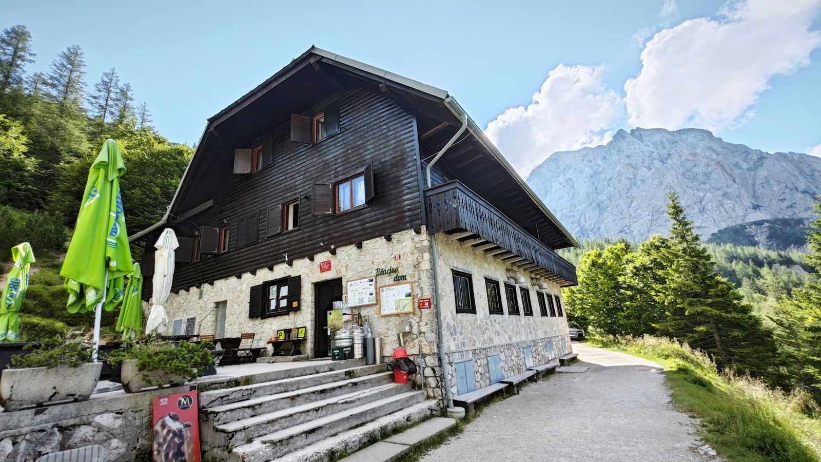 Tičar Lodge on the Vršič Pass