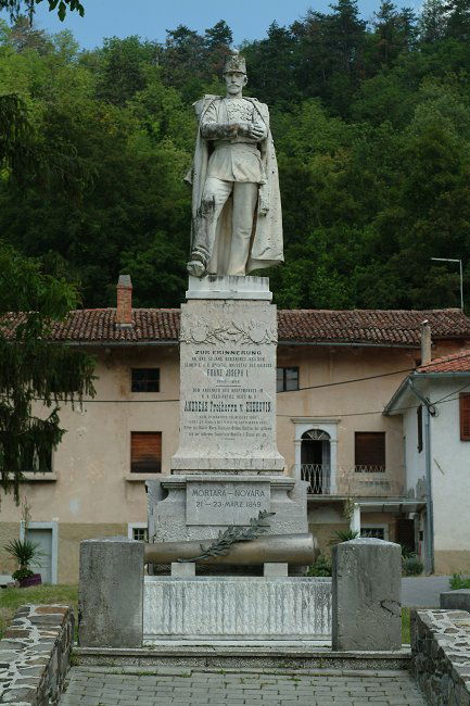 A monument to Baron Andrej Čehovin