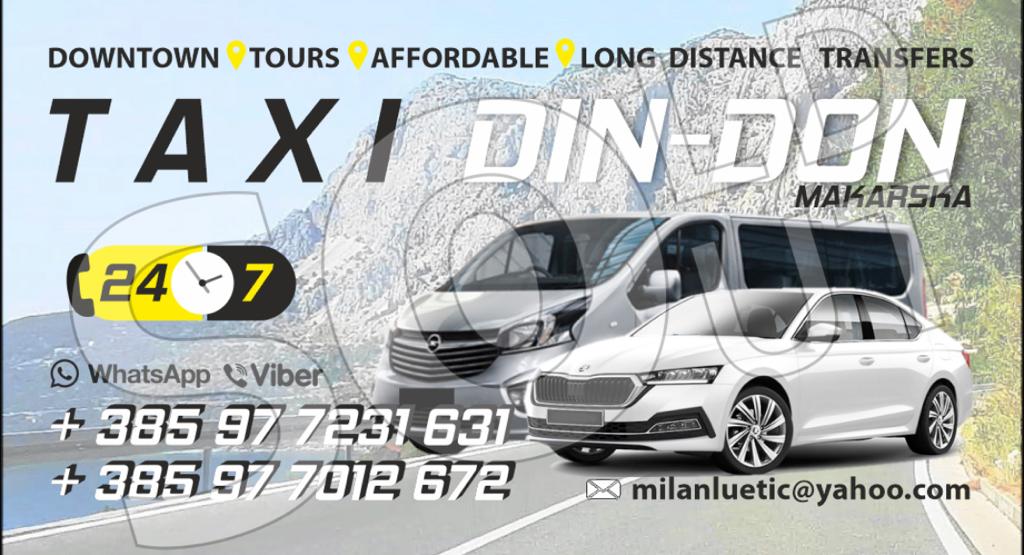 Taxi DIN-DON Makarska/Local rides/Airport Transfers/Card Payment/