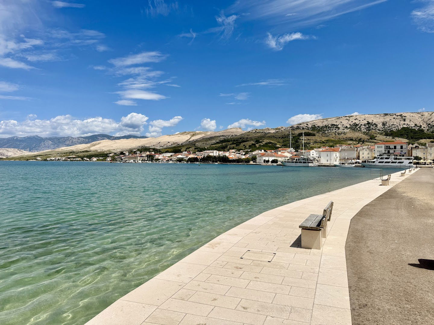 Ramp into the water at beach Prosika
