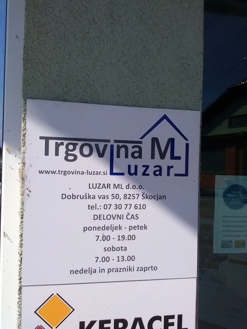 Luzar trgovina z živilskimi in neživilskimi proizvodi, d.o.o. Škocjan