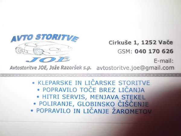 Avtostoritve Joe, Jože Razoršek s.p.