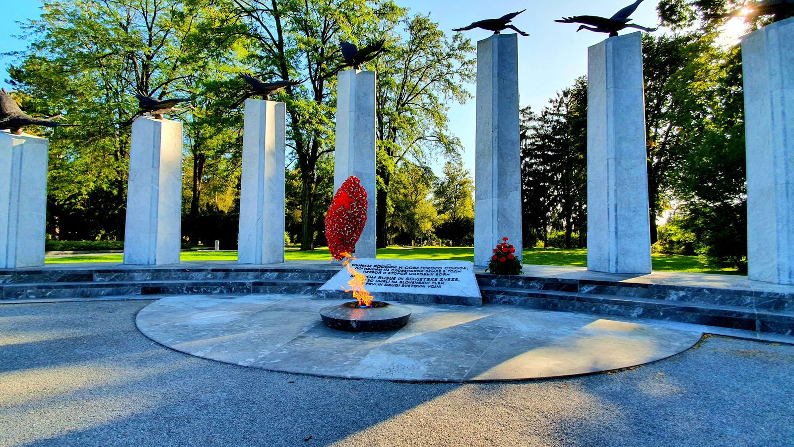 Monument to fallen Russian soldiers