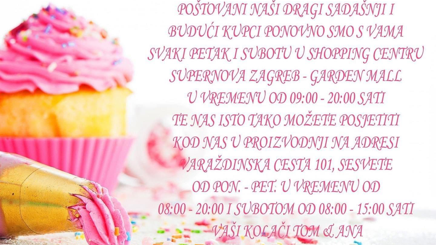 Cakes By Tom & Ana - SHOPPING CENTAR SUPERNOVA GARDEN MALL