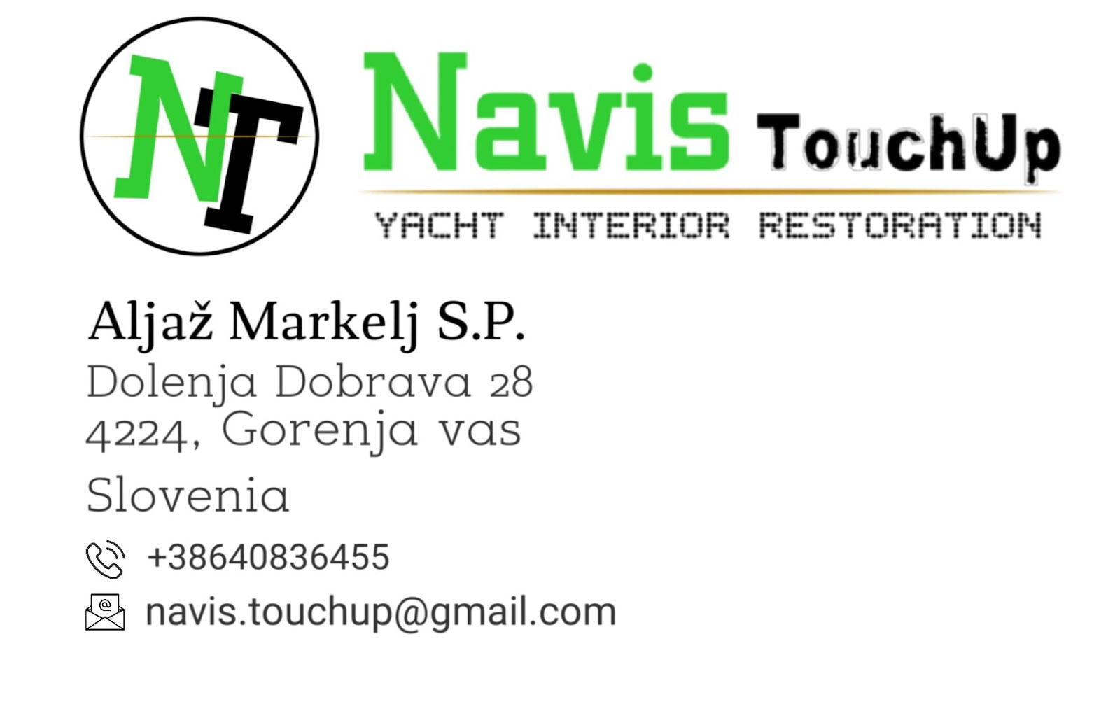 Navis Touch up, yacht interior restoration, Aljaž Markelj, s.p.