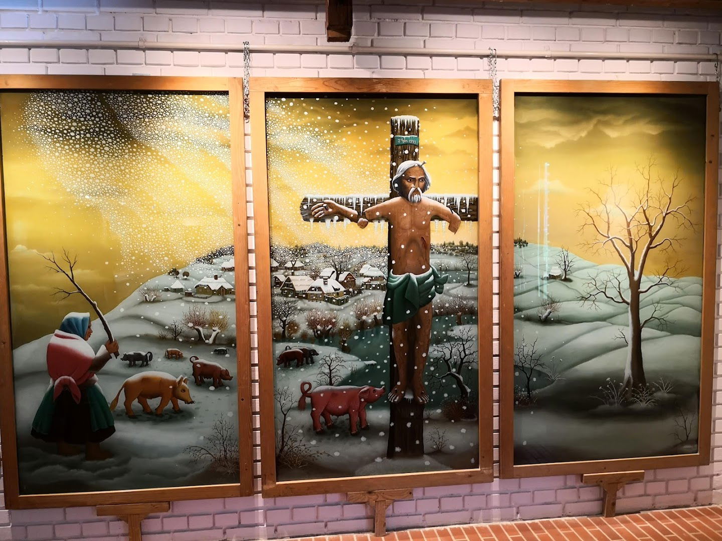 Galerija naivne umjetnosti i Park skulptura galerije Hlebine