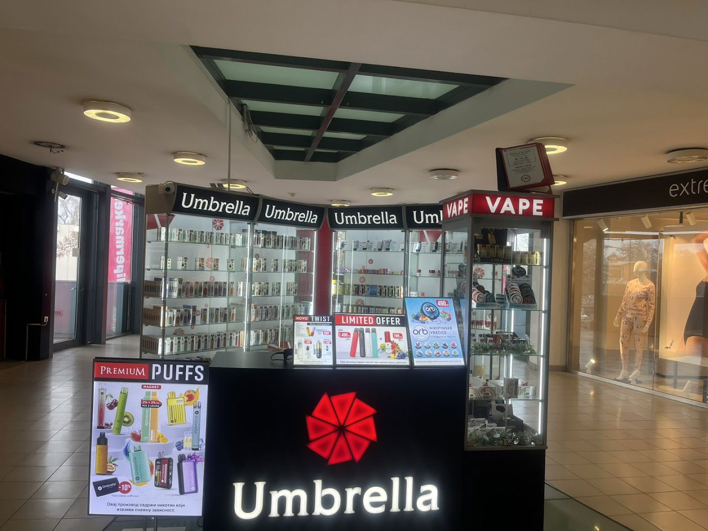 Vape Shop Umbrella Elektronske Cigarete Beograd Mercator Center