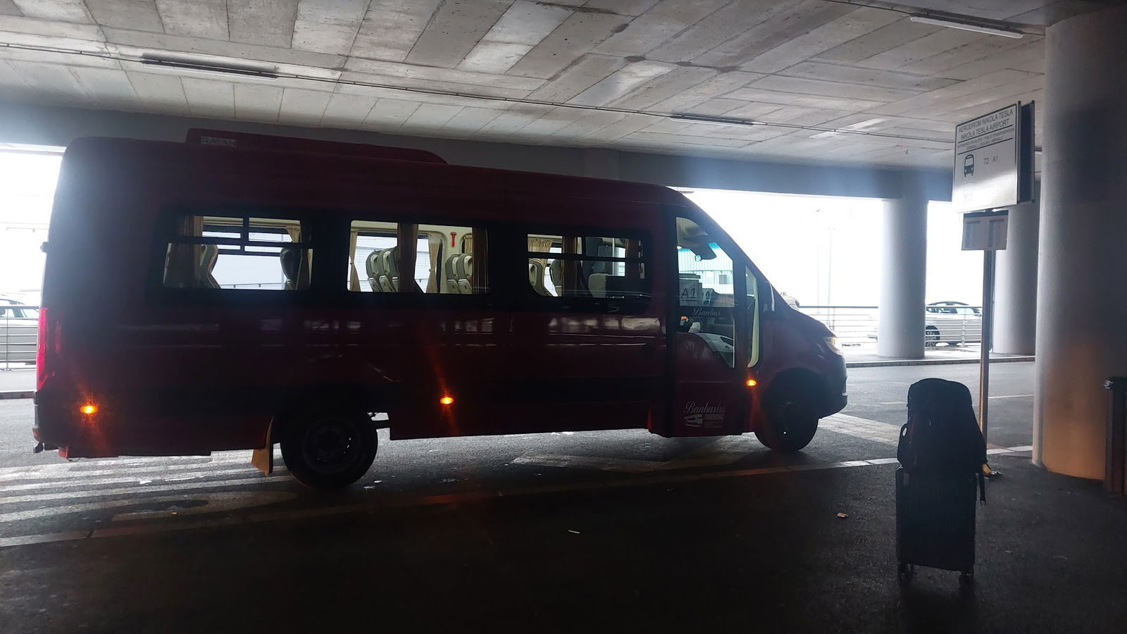 A1 Shuttle Bus Stop at Airport