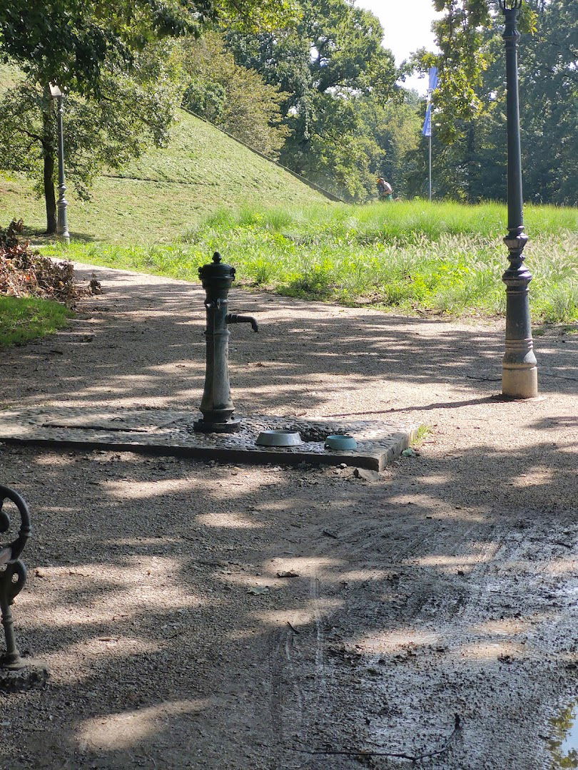 Public drinking fountain