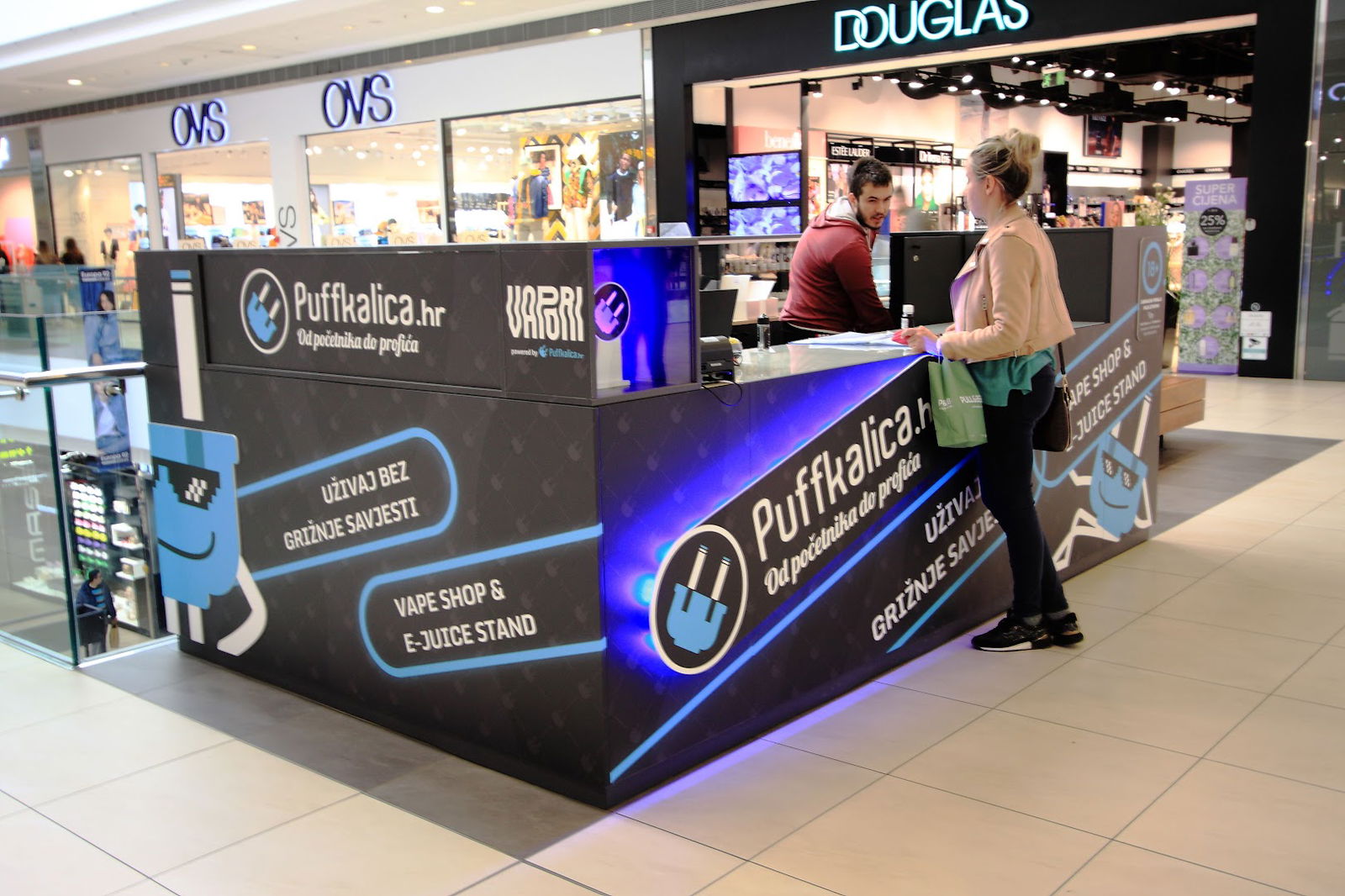 Puffkalica Vape Shop & E-Juice Stand City One East Zagreb
