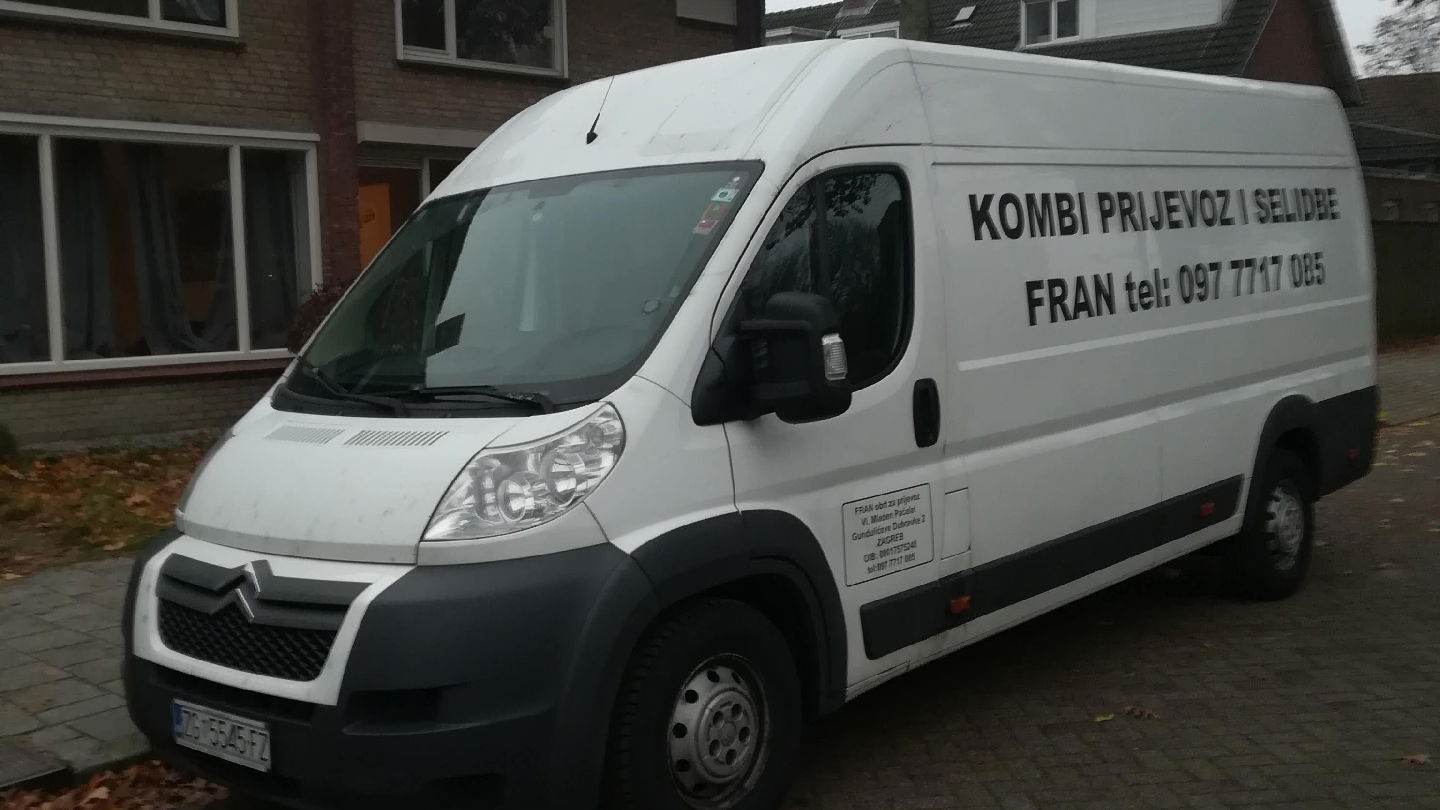 Kombi prijevoz selidbe dostave Zagreb+Njemačka+Hrvatska