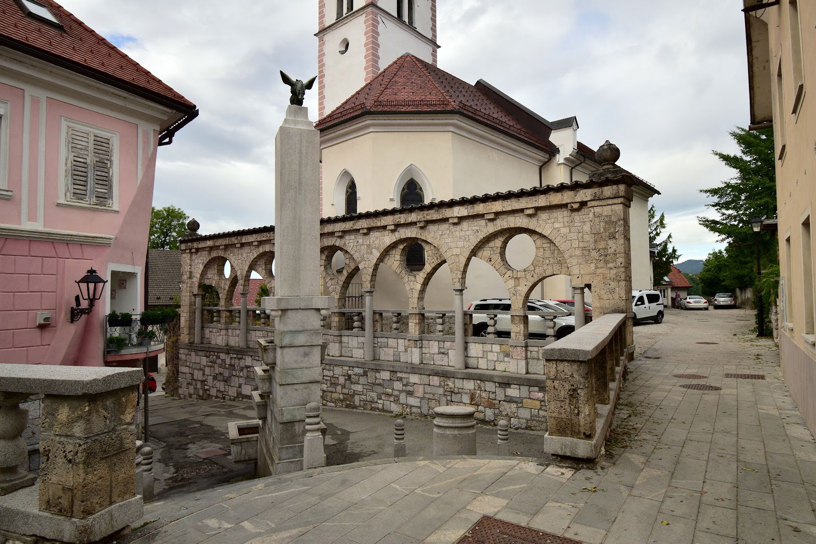 Plecnik staircase and arcades