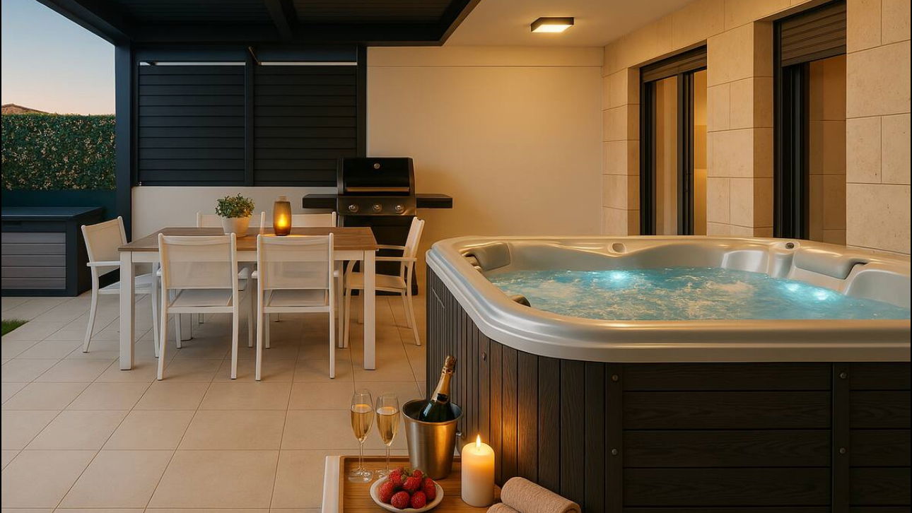 Luxury Apartment Mona with Jacuzzi & Garden in Zadar