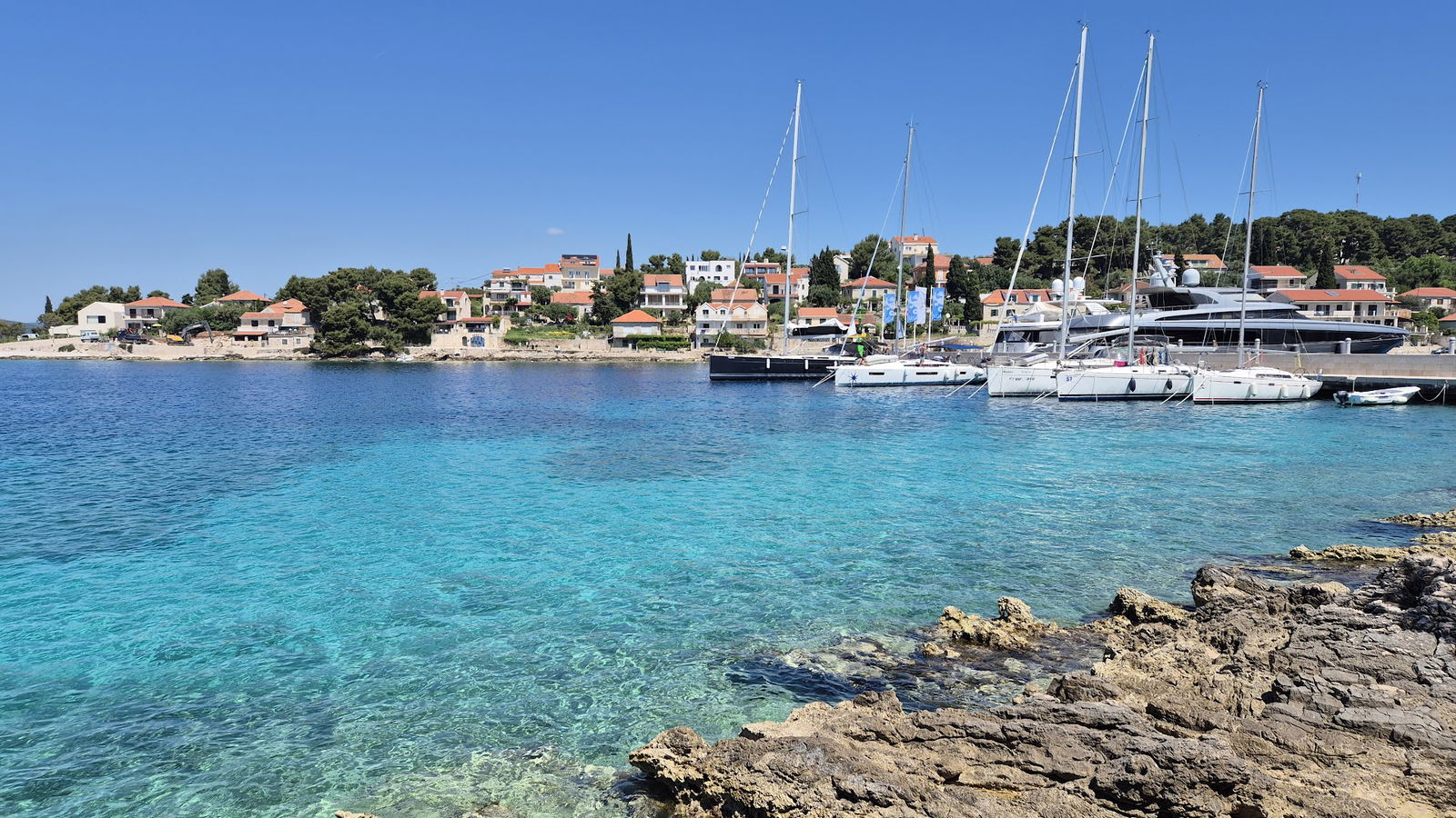 Maslinica harbours view point