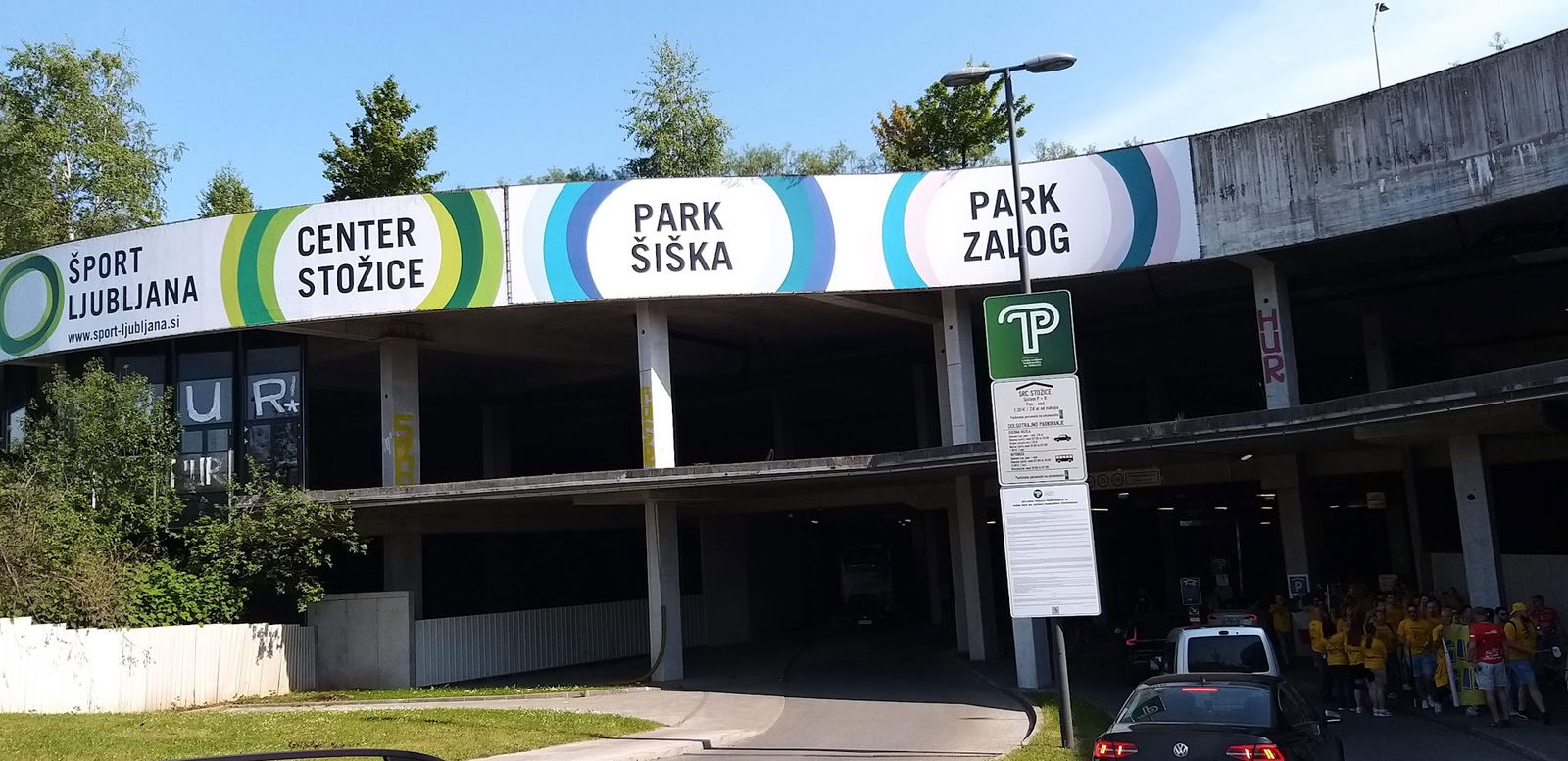 stožice, parkirna hiša