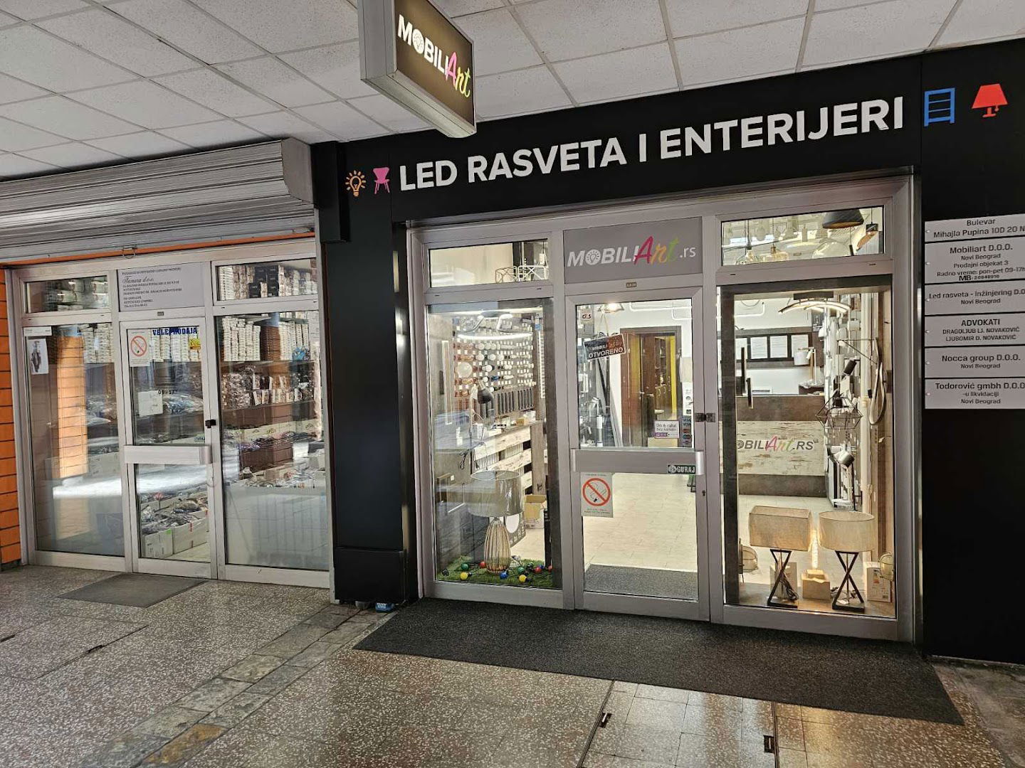 Mobiliart rasveta - Novi Beograd (YBC)