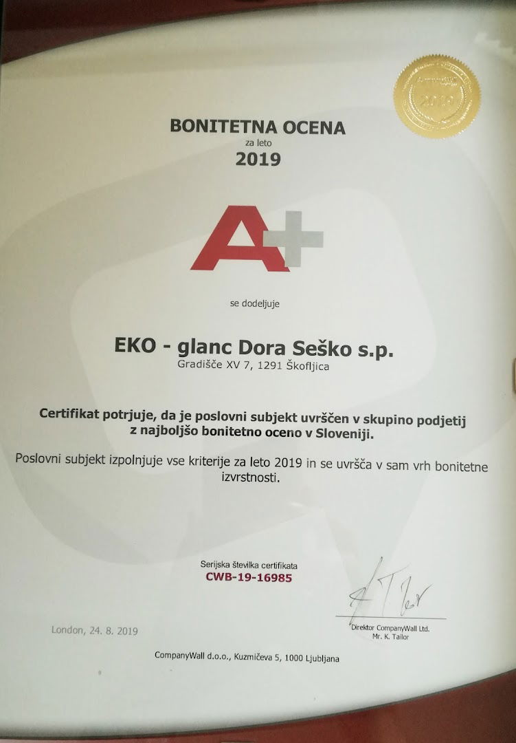 Eko - Glanc čiščenje Dora Seško s.p.