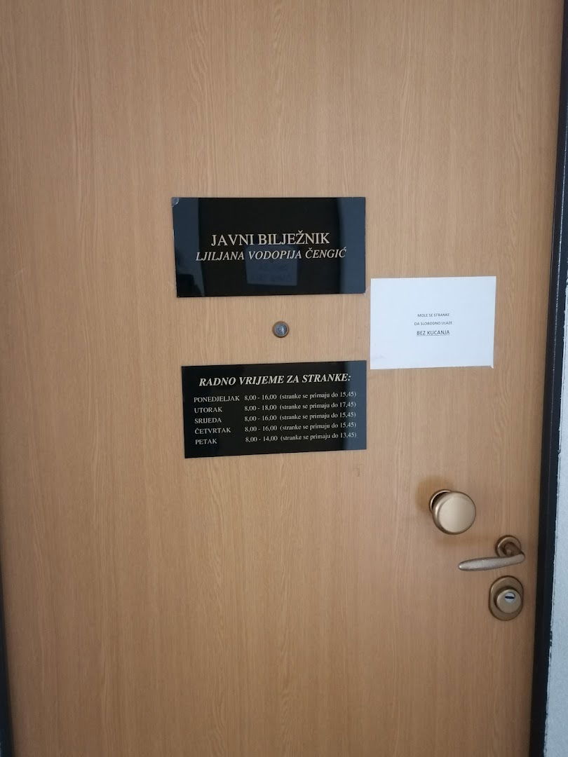 Javni bilježnik Ljiljana Vodopija Čengić