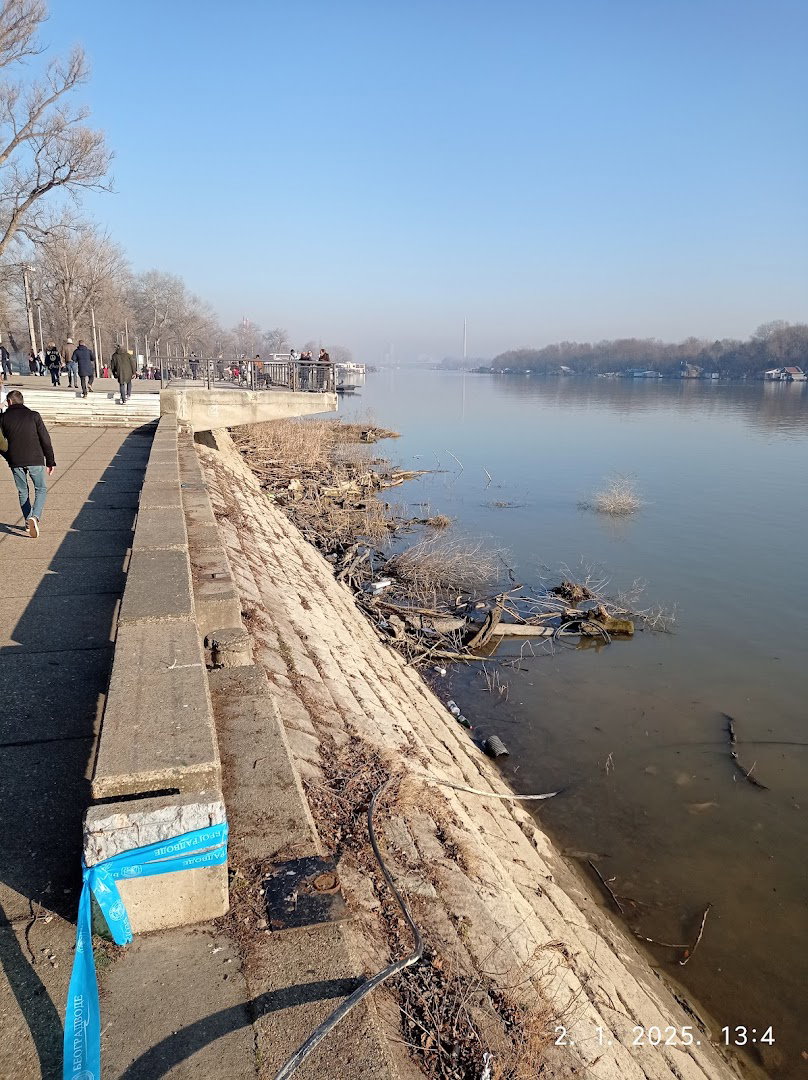 Splav za pecanje (Savski kej)