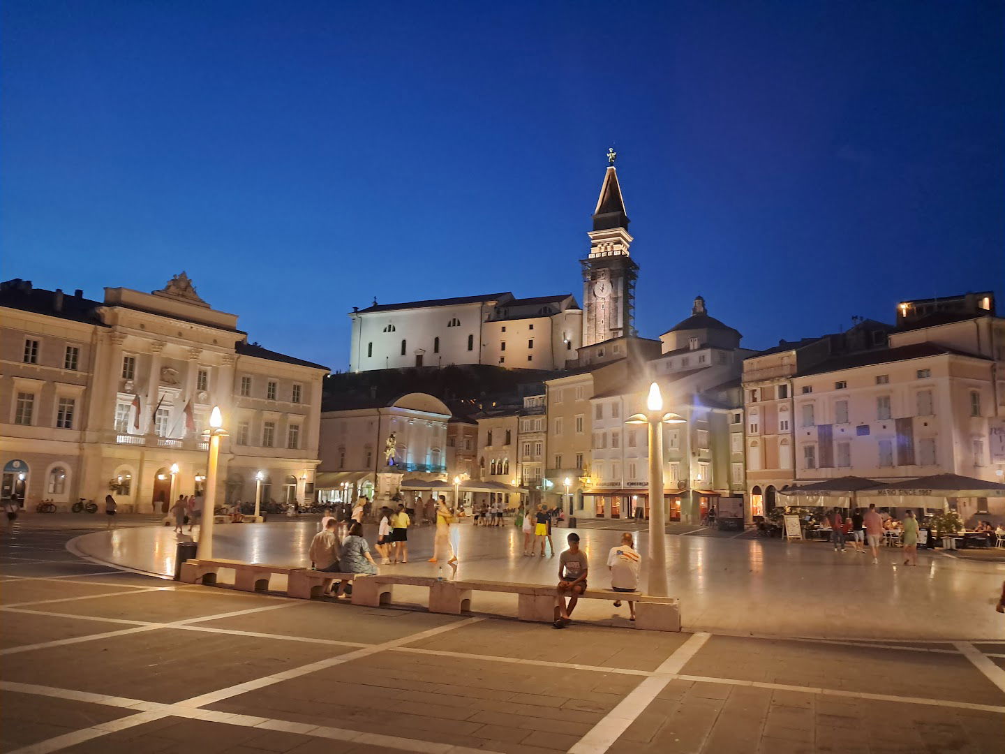 Live webcam Piran - Tartini square - Slovenia