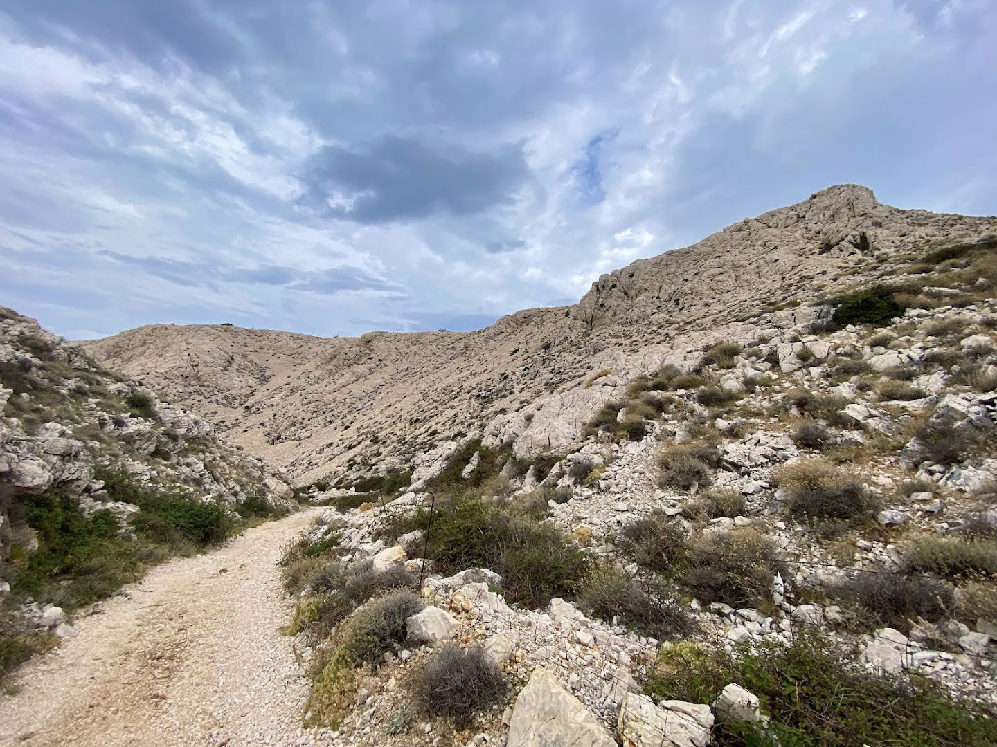 Stara Baska - Gipfel - Fahne