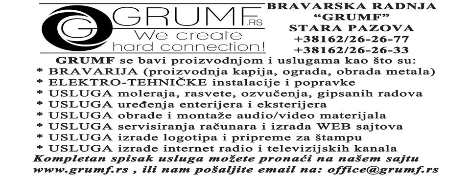 Bravarska radnja "Grumf" - Mašinska obrada metala