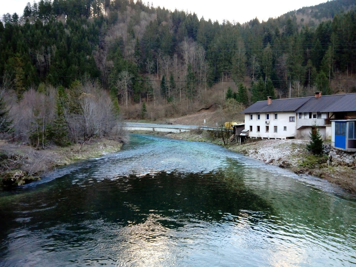 Most čez Idrijco pri Zagodu