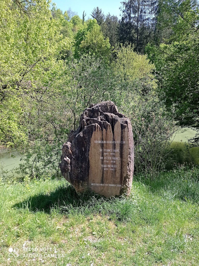 Monument to karstologists of Vrhnika