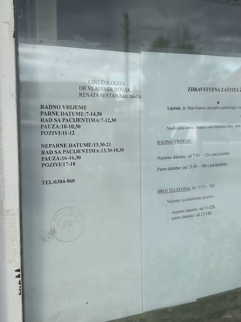Dom zdravlja Zagreb - zapad, ginekološka ordinacija
